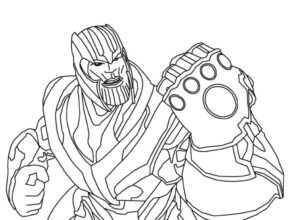 Desenho de Thanos Desenho Colorir Imprimir 28