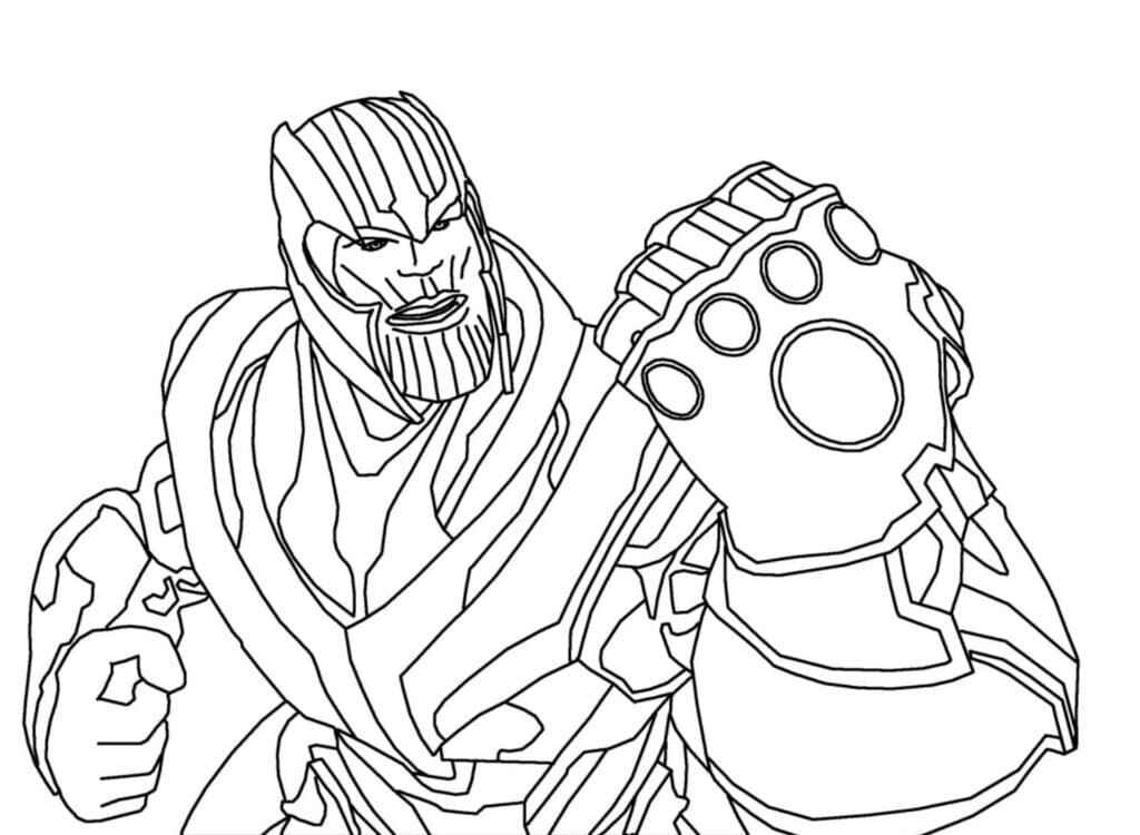 Desenho de Thanos Desenho Colorir Imprimir 28