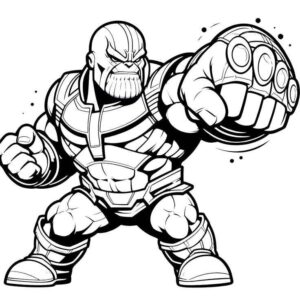 Desenho de Thanos Desenho Colorir Imprimir 30