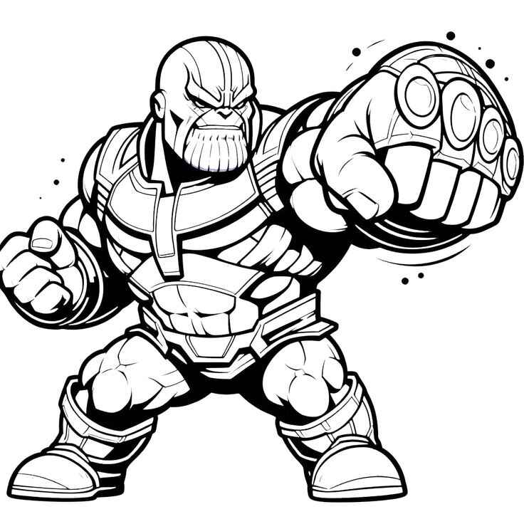 Desenho de Thanos Desenho Colorir Imprimir 30