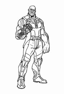 Desenho de Thanos Desenho Colorir Imprimir 36