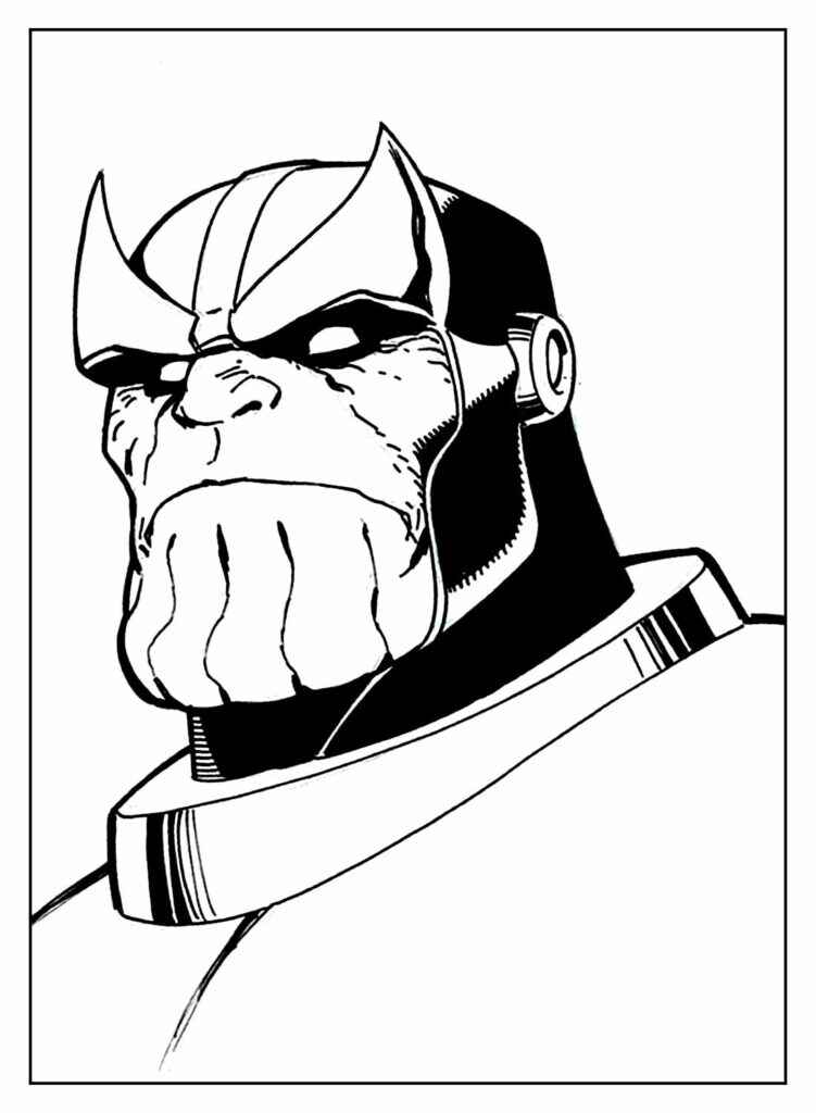 Desenho de Thanos Desenho Colorir Imprimir 38