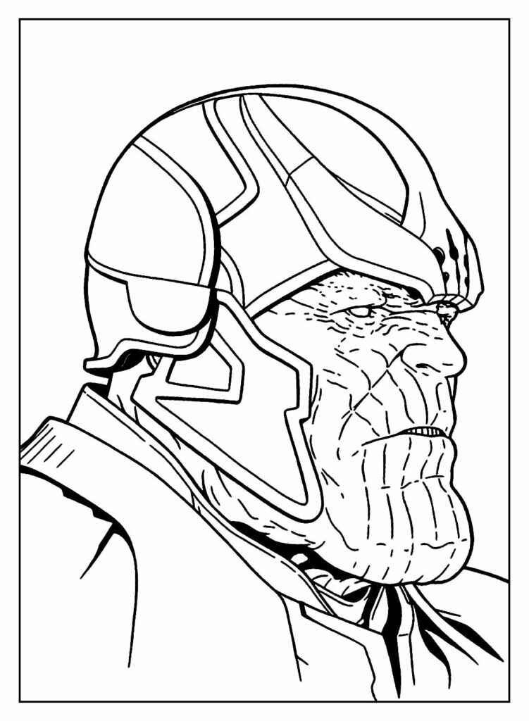 Desenho de Thanos Desenho Colorir Imprimir 39