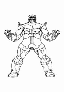 Desenho de Thanos Desenho Colorir Imprimir 41
