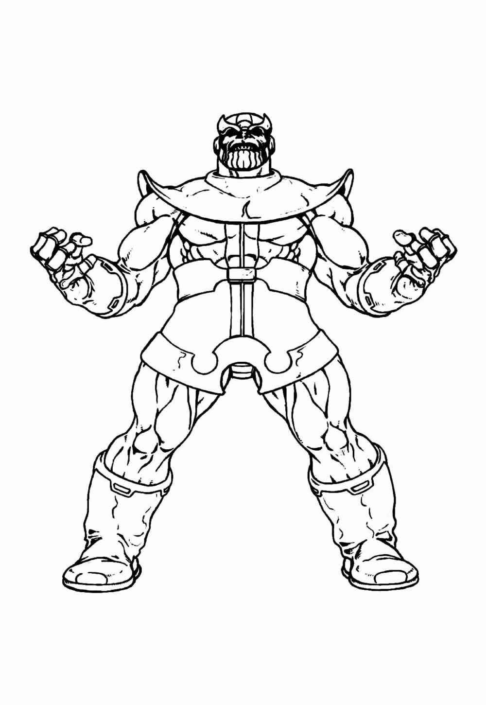 Desenho de Thanos Desenho Colorir Imprimir 41