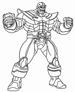 Desenho de Thanos Desenho Colorir Imprimir 42