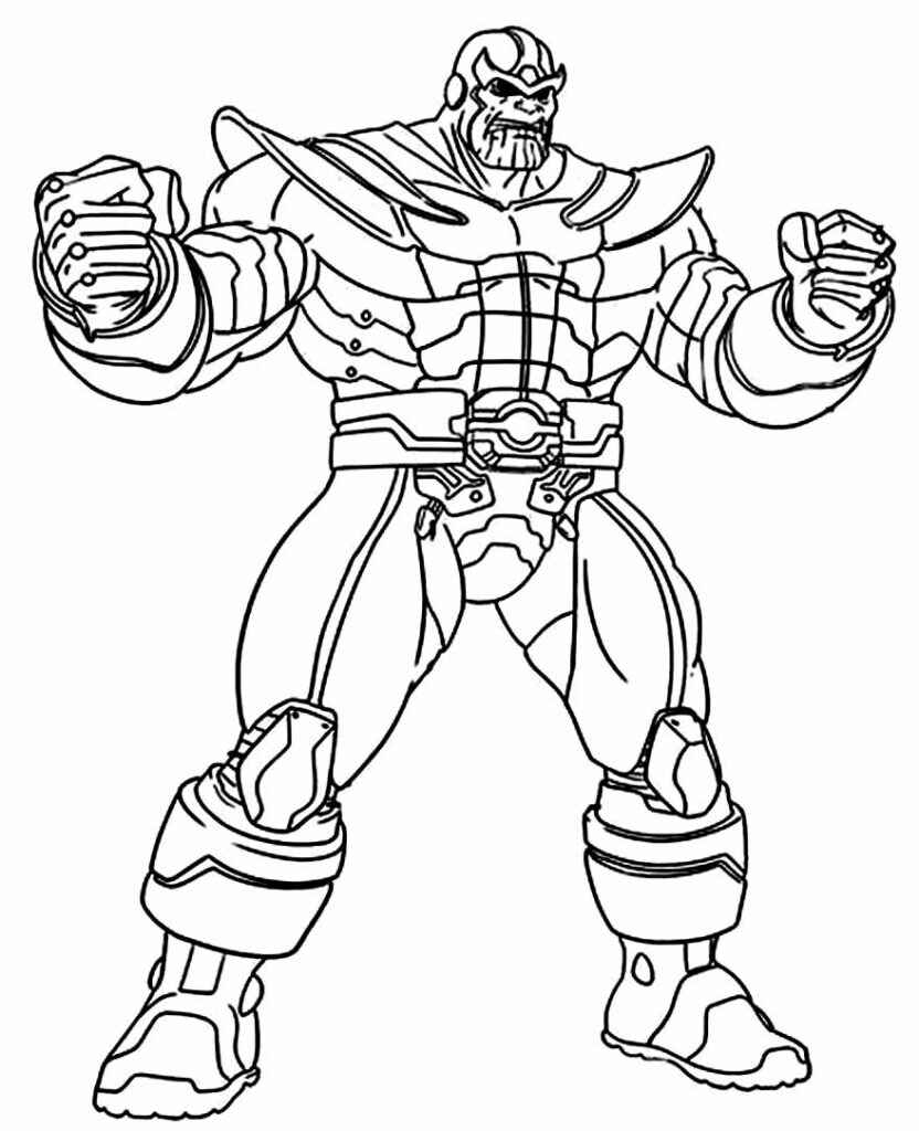Desenho de Thanos Desenho Colorir Imprimir 42