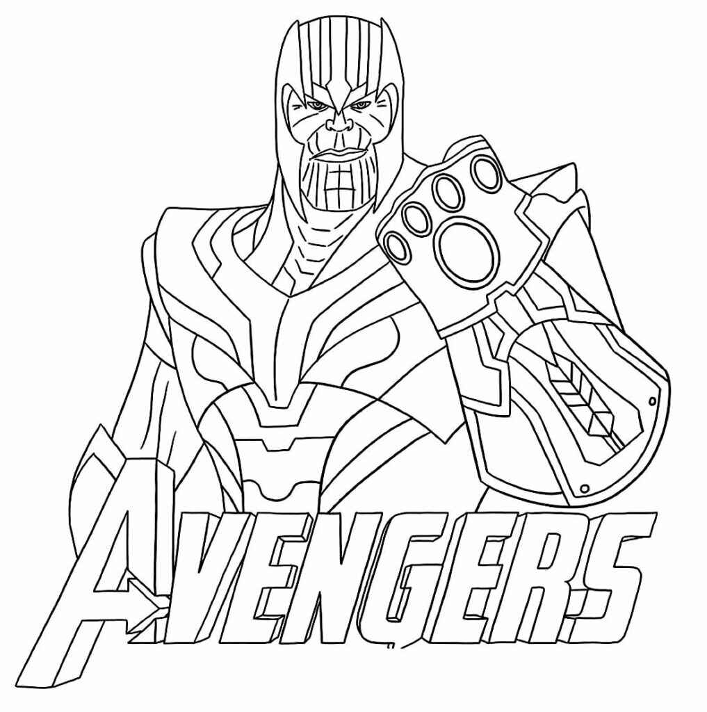 Desenho de Thanos Desenho Colorir Imprimir 43
