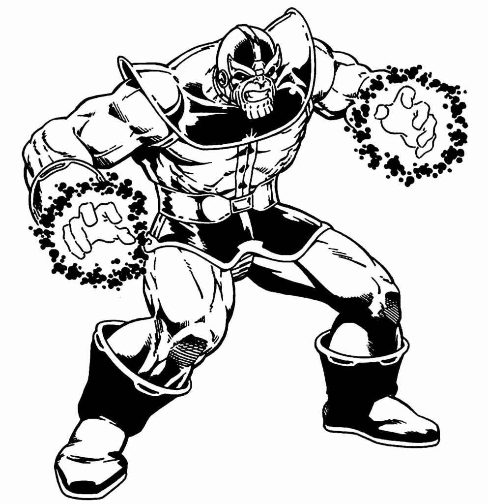 Desenho de Thanos Desenho Colorir Imprimir 44