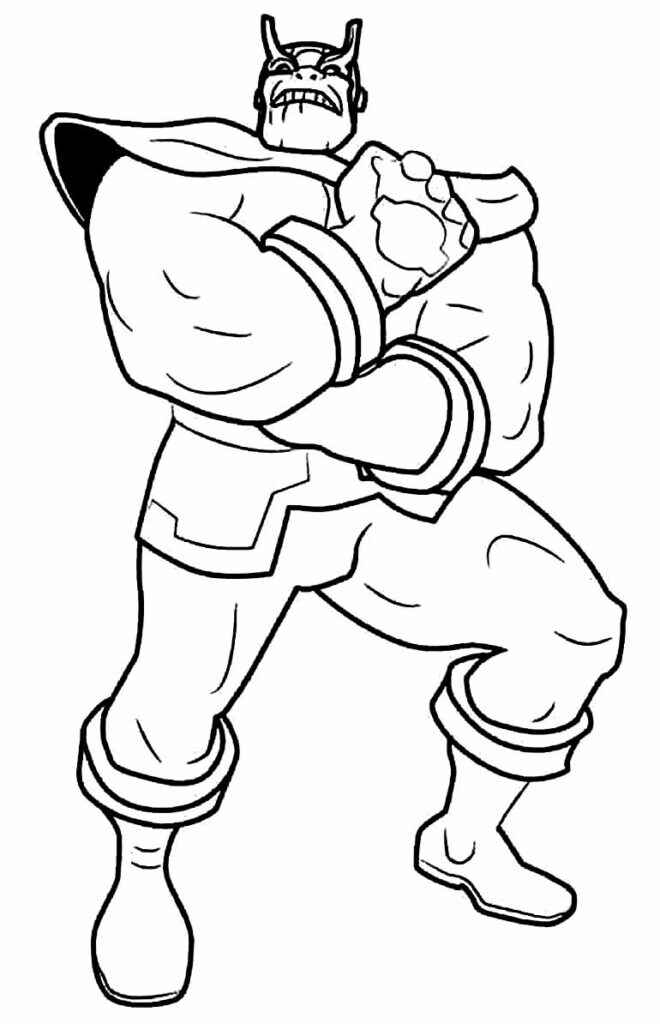 Desenho de Thanos Desenho Colorir Imprimir 45