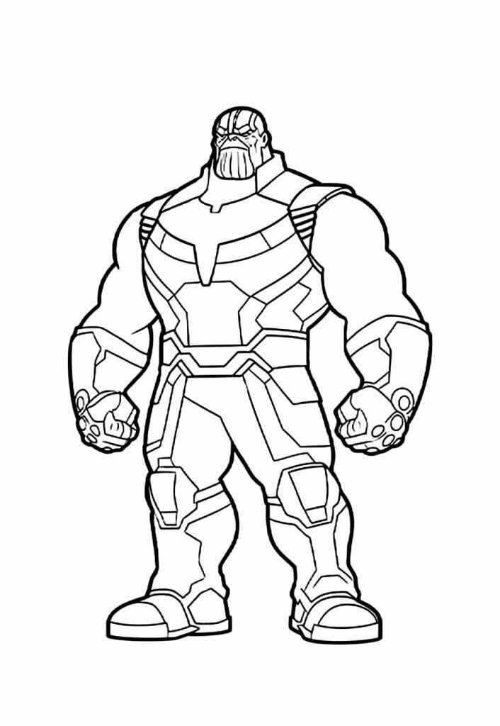 Desenho de Thanos Desenho Colorir Imprimir 46
