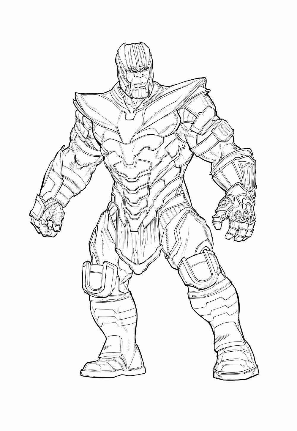 Desenho de Thanos Desenho Colorir Imprimir 47