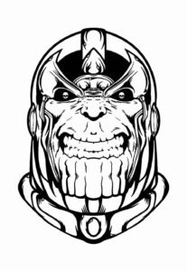 Desenho de Thanos Desenho Colorir Imprimir 49