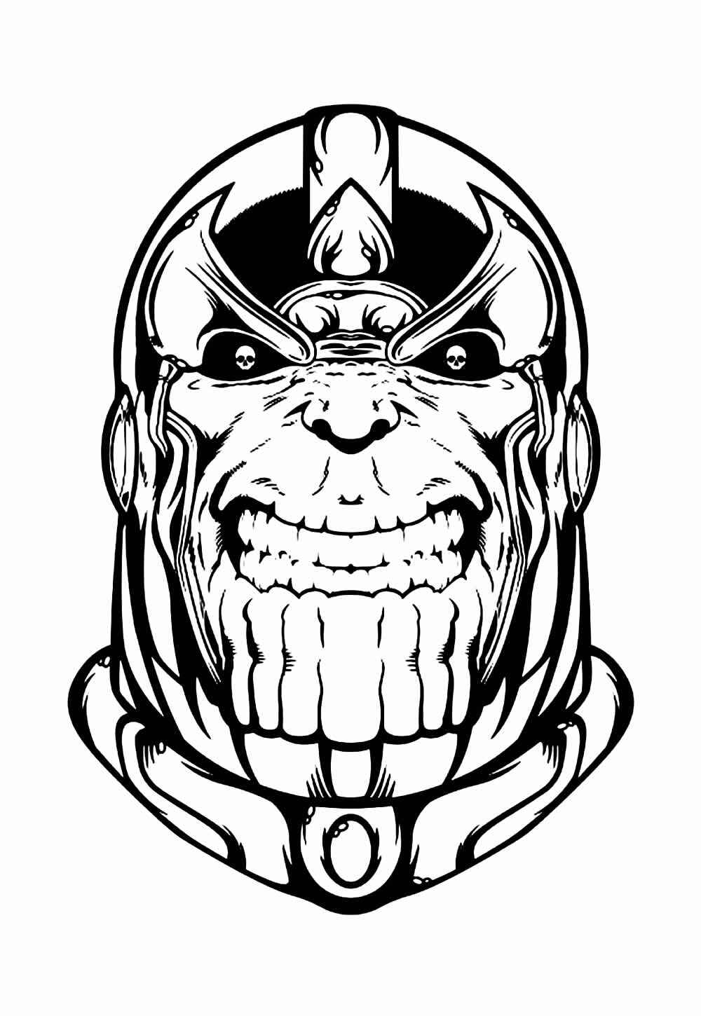 Desenho de Thanos Desenho Colorir Imprimir 49