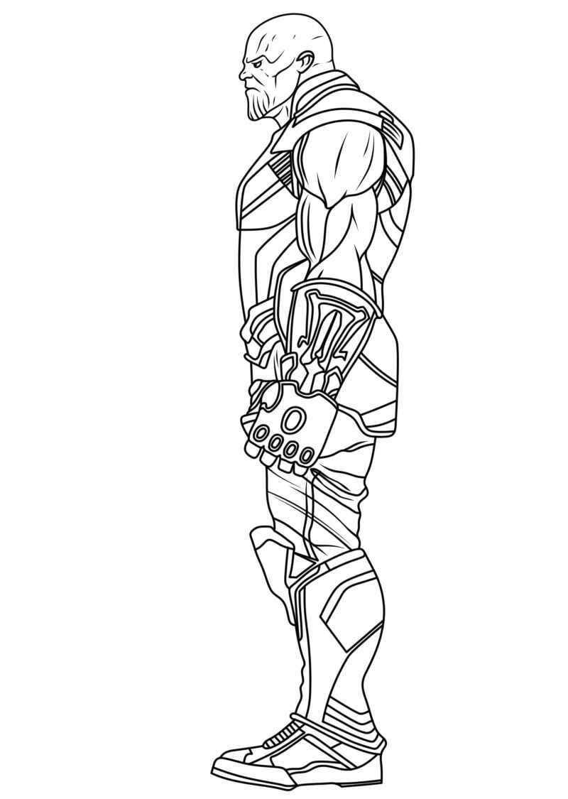 Desenho de Thanos Desenho Colorir Imprimir 50