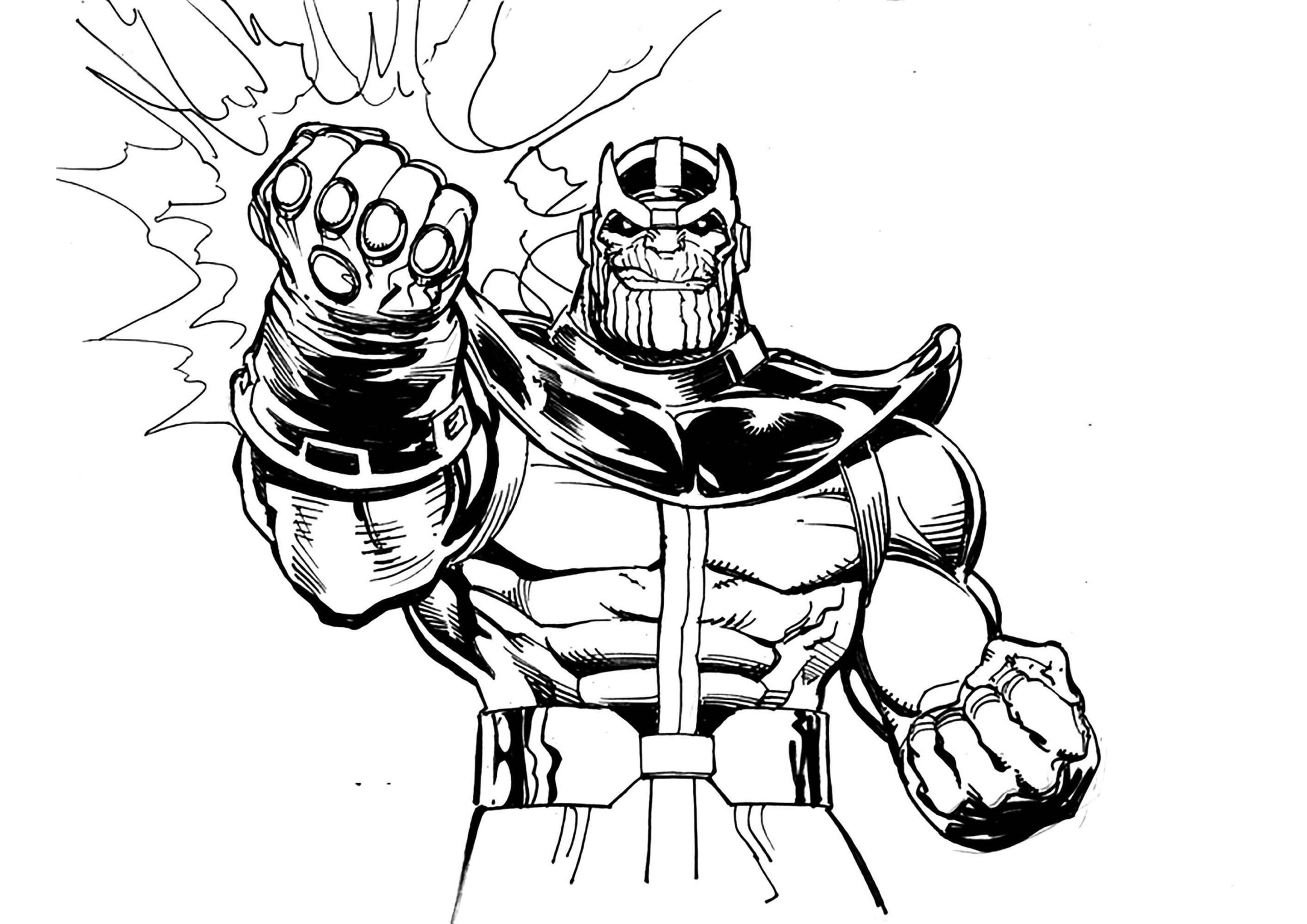 Desenho de Thanos Desenho Colorir Imprimir 53
