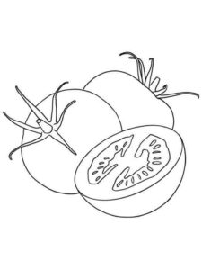 Desenho de Tomate Desenho Colorir Imprimir 09
