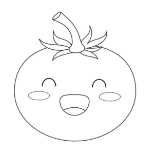 Desenho de Tomate Desenho Colorir Imprimir 11
