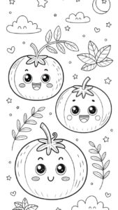 Desenho de Tomate Desenho Colorir Imprimir 13