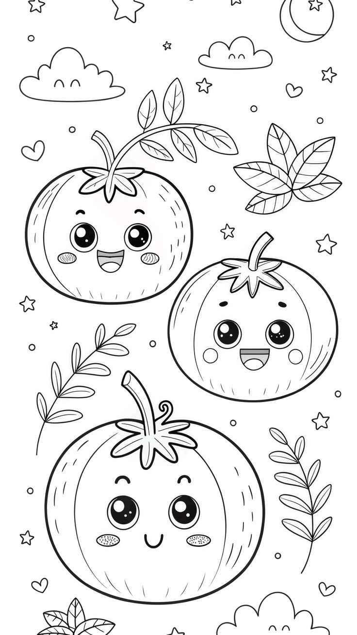 Desenho de Tomate Desenho Colorir Imprimir 13