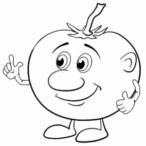 Desenho de Tomate Desenho Colorir Imprimir 15