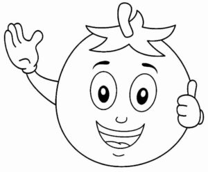 Desenho de Tomate Desenho Colorir Imprimir 17