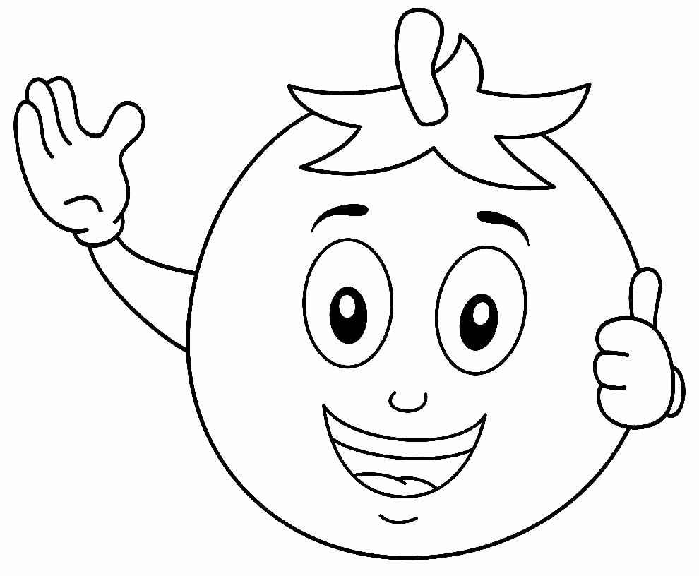 Desenho de Tomate Desenho Colorir Imprimir 17