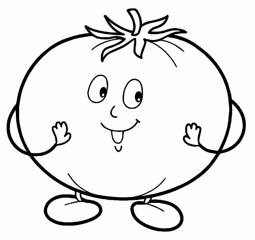 Desenho de Tomate Desenho Colorir Imprimir 18