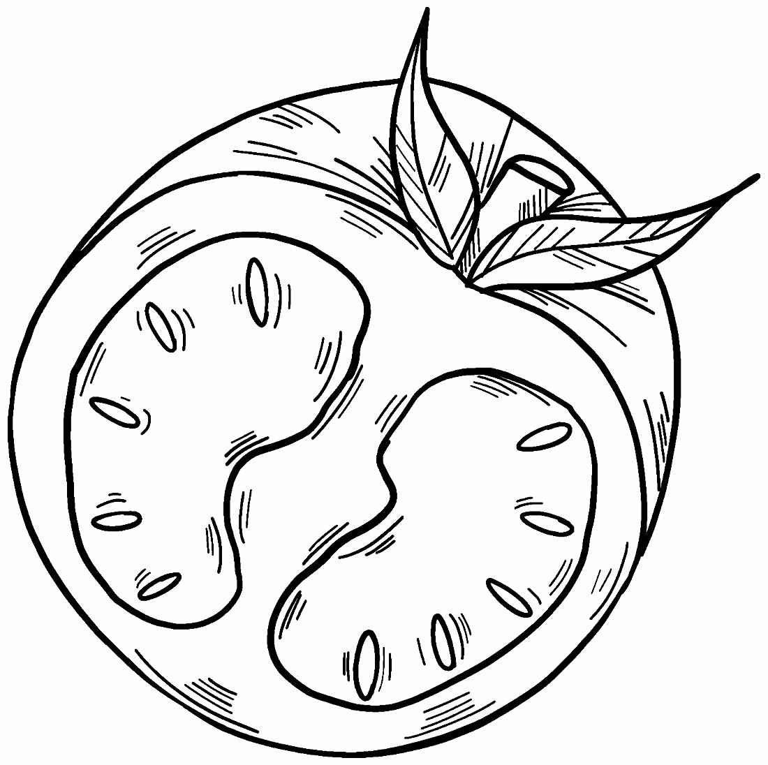 Desenho de Tomate Desenho Colorir Imprimir 20