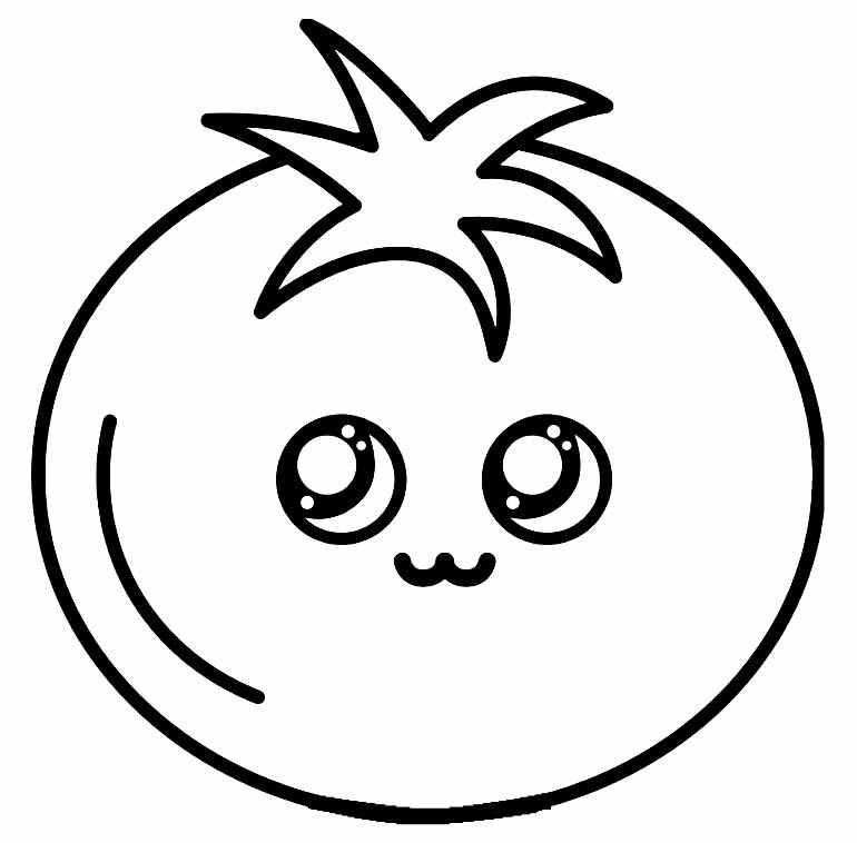 Desenho de Tomate Desenho Colorir Imprimir 21