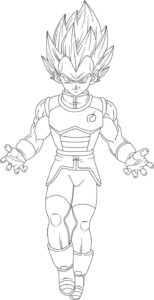 Desenho de Vegeta Desenho Colorir Imprimir 03