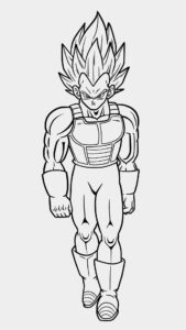 Desenho de Vegeta Desenho Colorir Imprimir 07