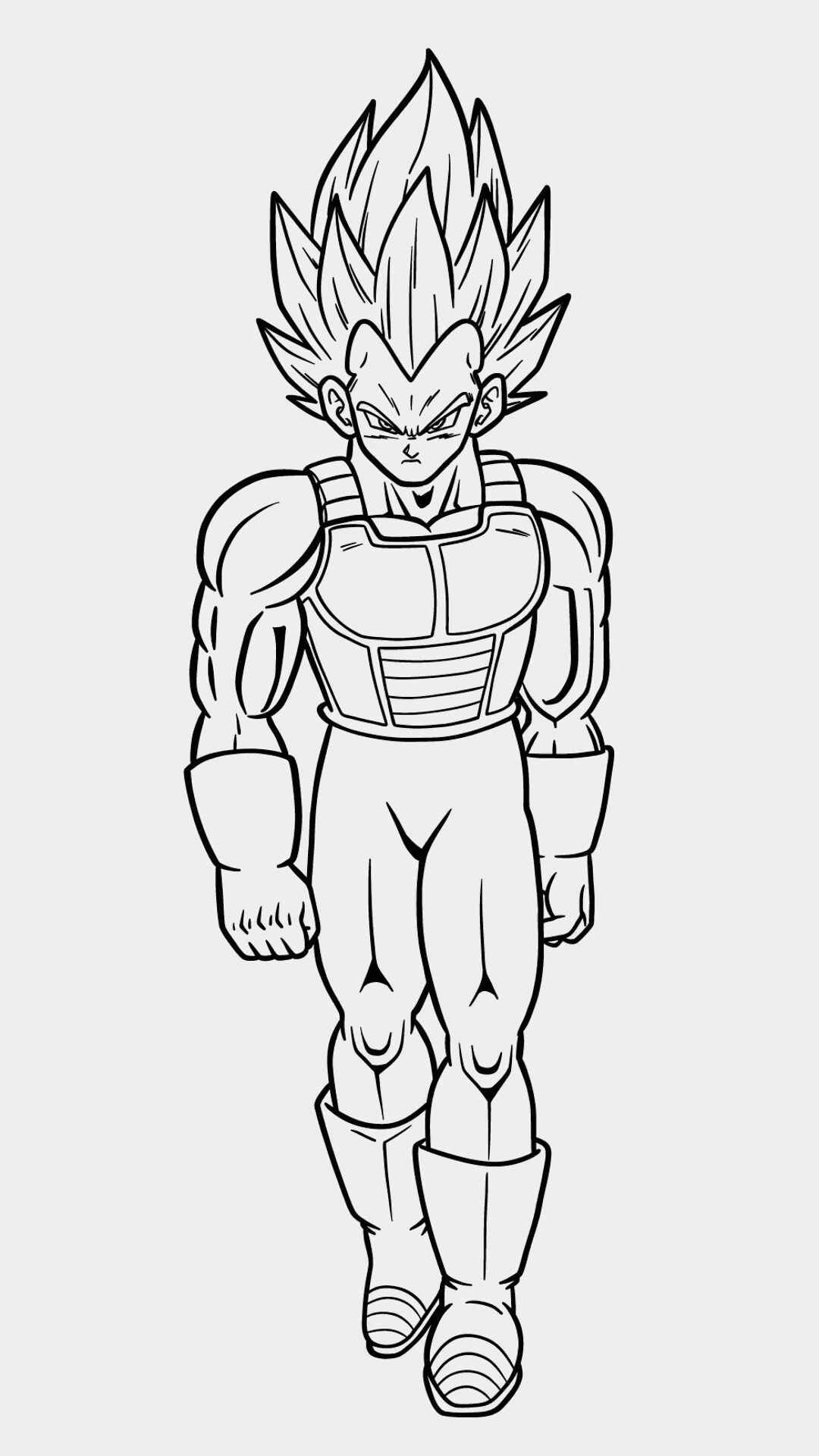 Desenho de Vegeta Desenho Colorir Imprimir 07