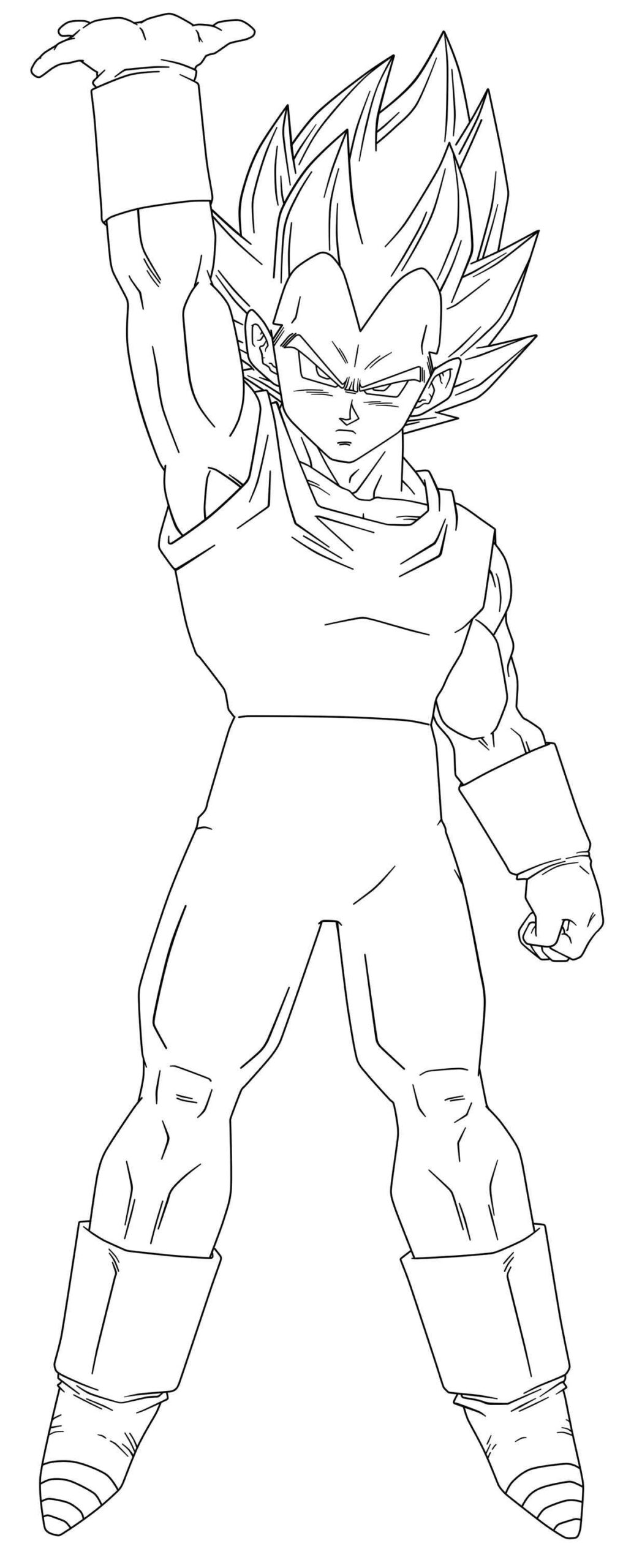 Desenho de Vegeta Desenho Colorir Imprimir 13