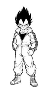 Desenho de Vegeta Desenho Colorir Imprimir 14