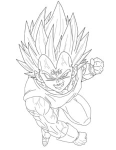 Desenho de Vegeta Desenho Colorir Imprimir 16