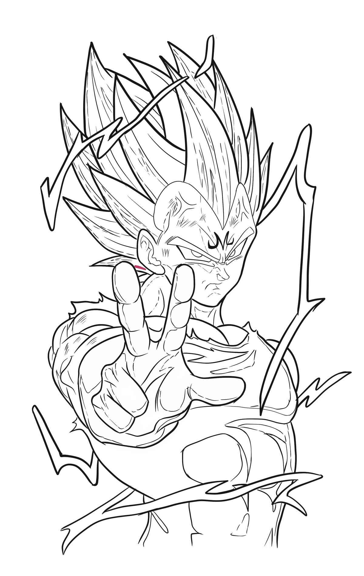 Desenho de Vegeta Desenho Colorir Imprimir 18