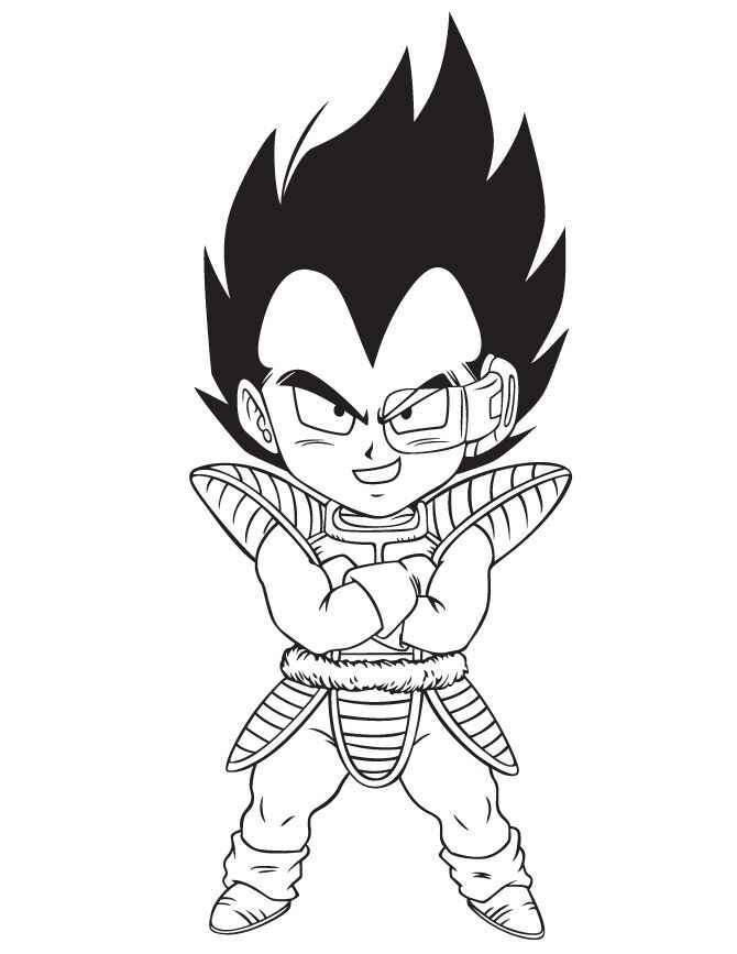Desenho de Vegeta Desenho Colorir Imprimir 20