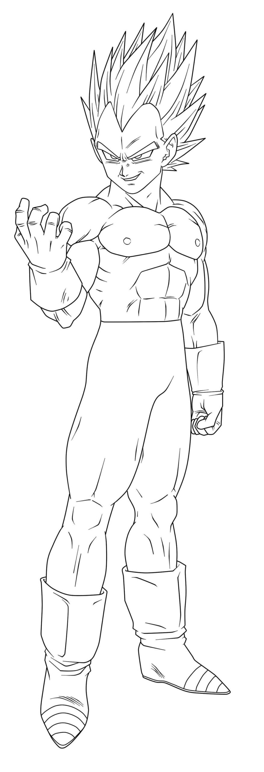Desenho de Vegeta Desenho Colorir Imprimir 23