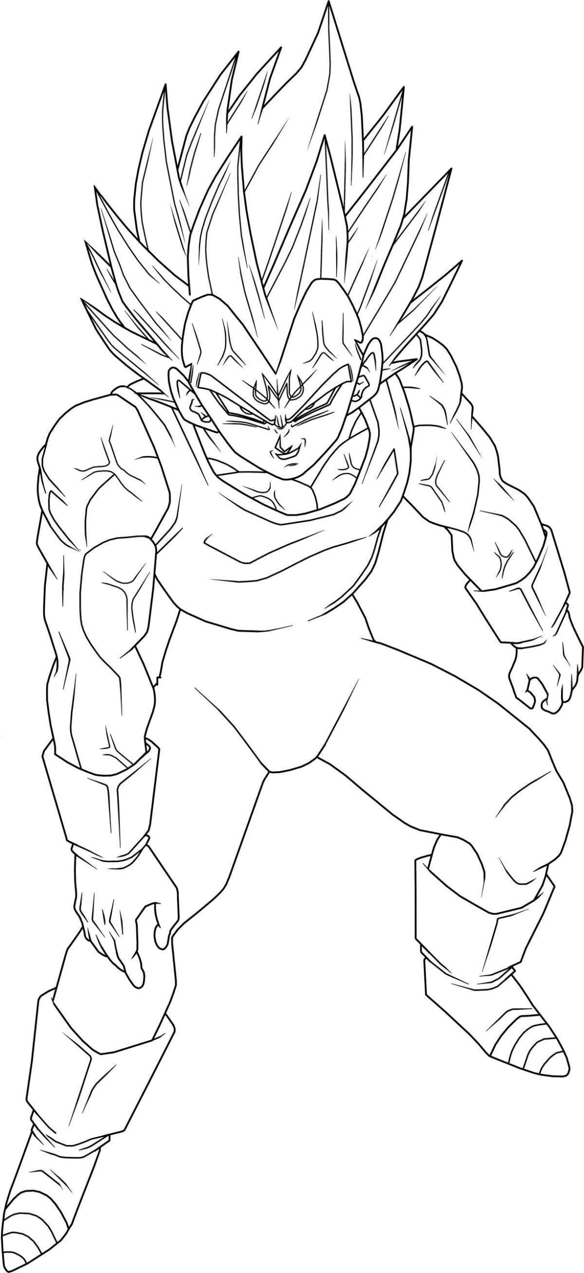 Desenho de Vegeta Desenho Colorir Imprimir 24