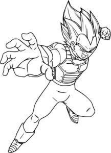 Desenho de Vegeta Desenho Colorir Imprimir 25