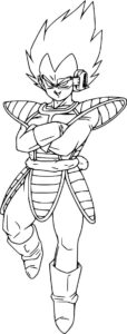 Desenho de Vegeta Desenho Colorir Imprimir 26