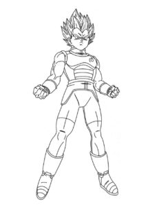 Desenho de Vegeta Desenho Colorir Imprimir 27