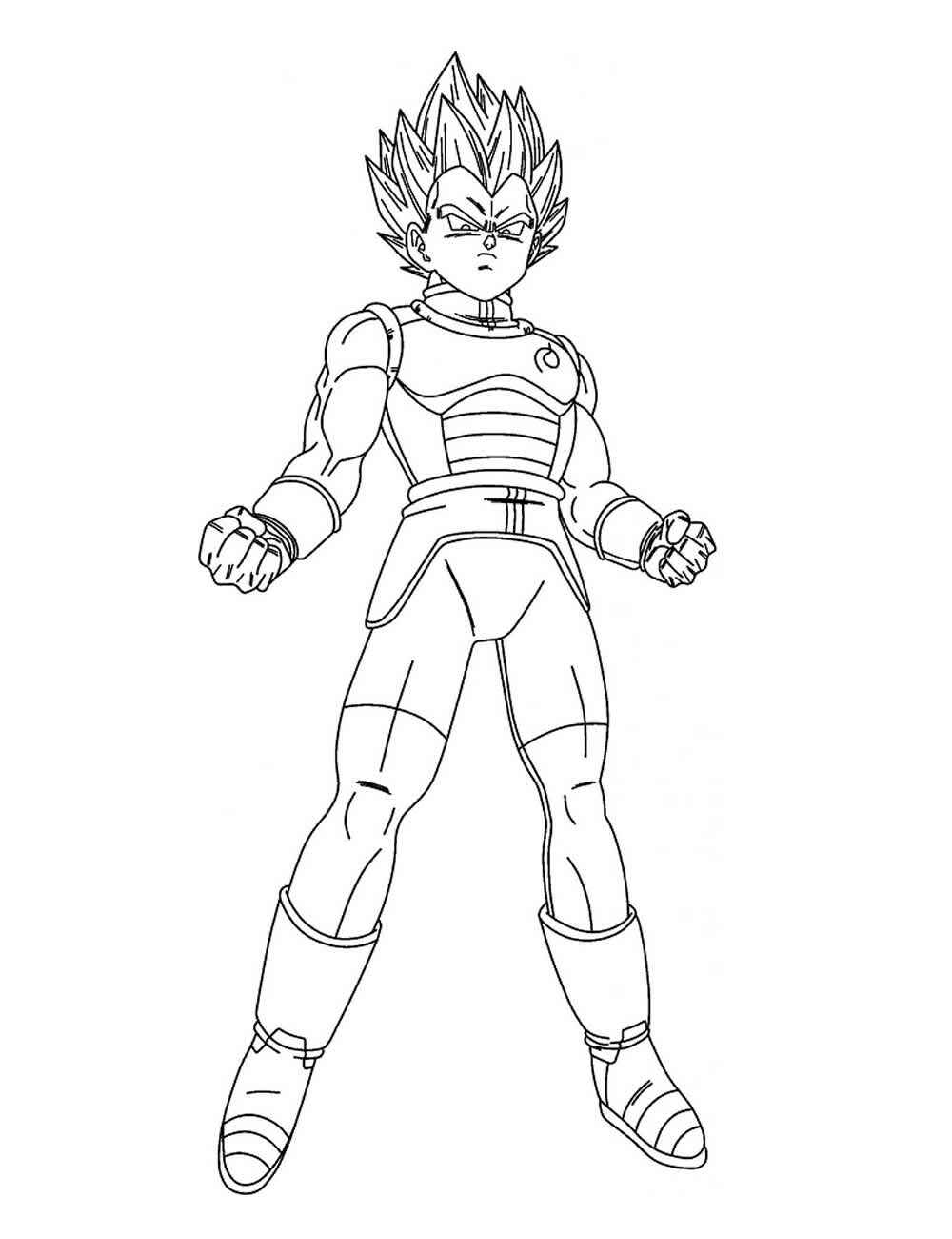 Desenho de Vegeta Desenho Colorir Imprimir 27