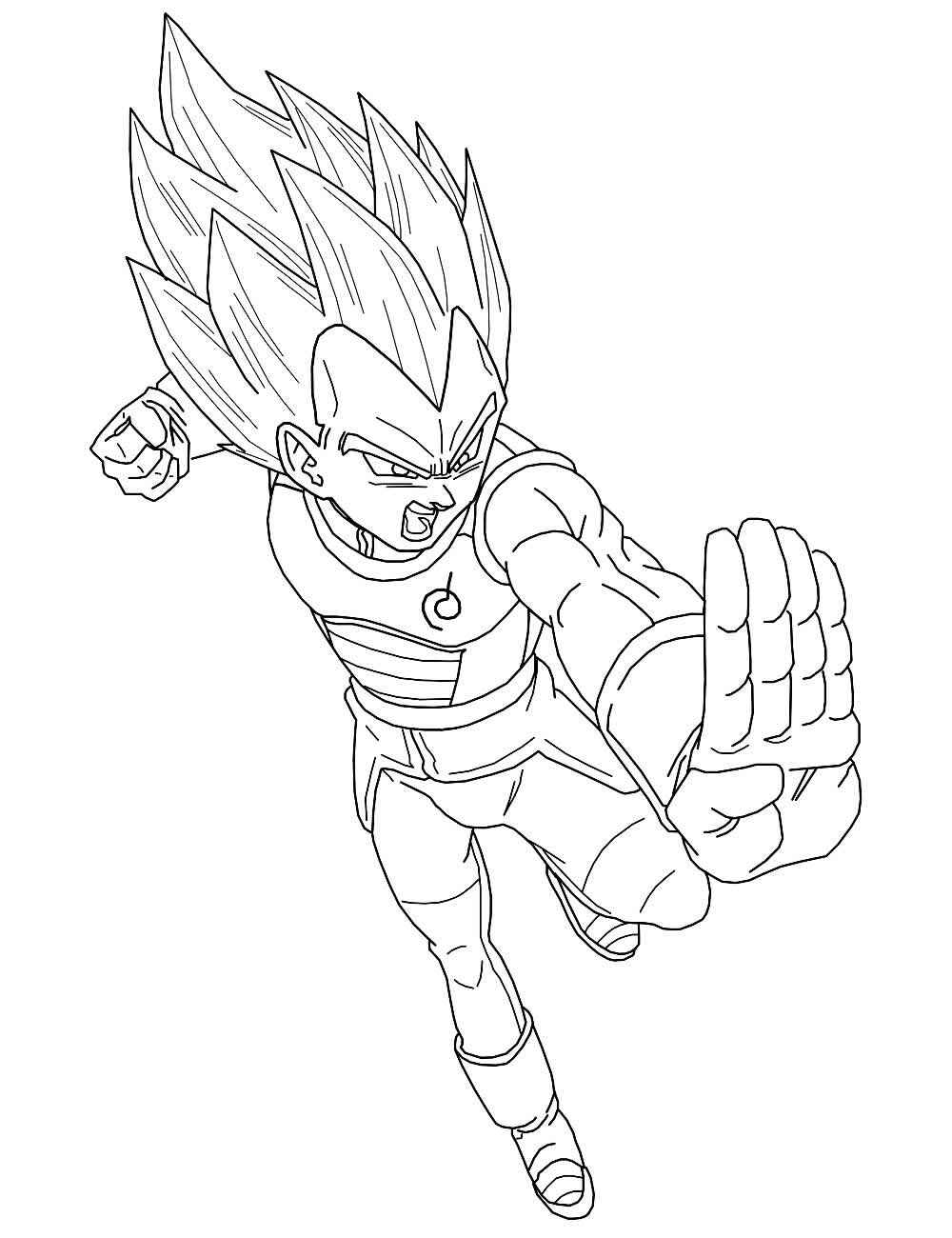 Desenho de Vegeta Desenho Colorir Imprimir 29