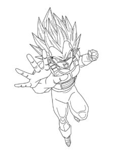 Desenho de Vegeta Desenho Colorir Imprimir 31