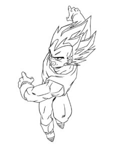 Desenho de Vegeta Desenho Colorir Imprimir 32