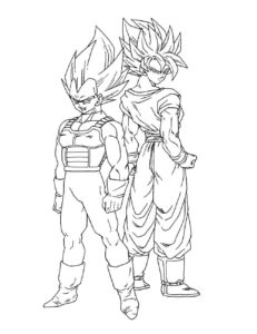 Desenho de Vegeta Desenho Colorir Imprimir 34