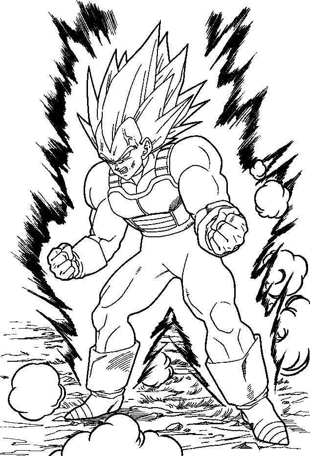 Desenho de Vegeta Desenho Colorir Imprimir 35