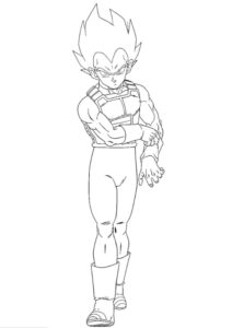 Desenho de Vegeta Desenho Colorir Imprimir 38